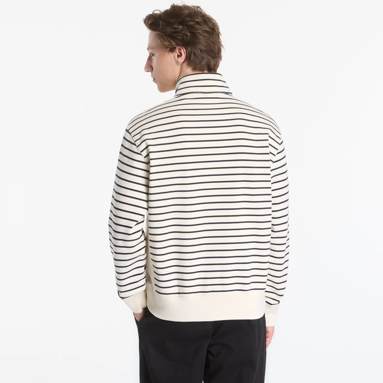 Толстовки та реглани Calvin Klein Jeans Ls Ez Strip Premium Terry Quarter Zip Tofu