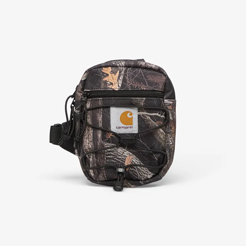 Taske Carhartt WIP Kickflip Shoulder Bag Camo Feather Tree, Black