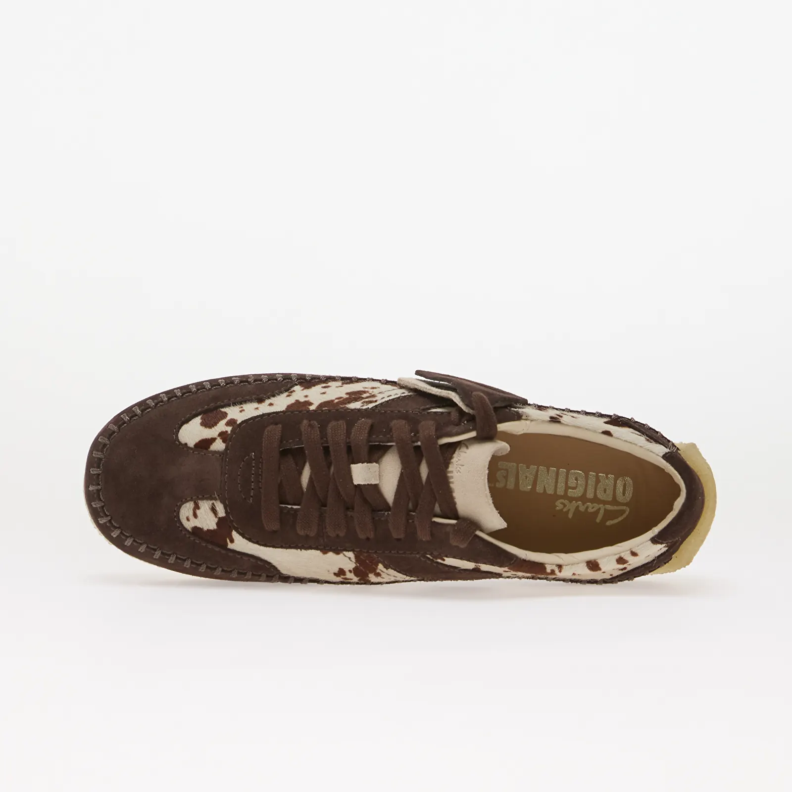 Women's sneakers and shoes Clarks Originals Tor Low Brown Cow Print