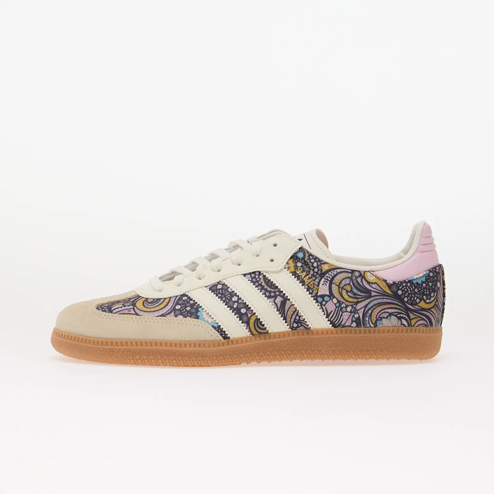 Chaussures et baskets homme adidas x Liberty London Samba OG Kids Core White/ Orchid Fusion/ Gum 2
