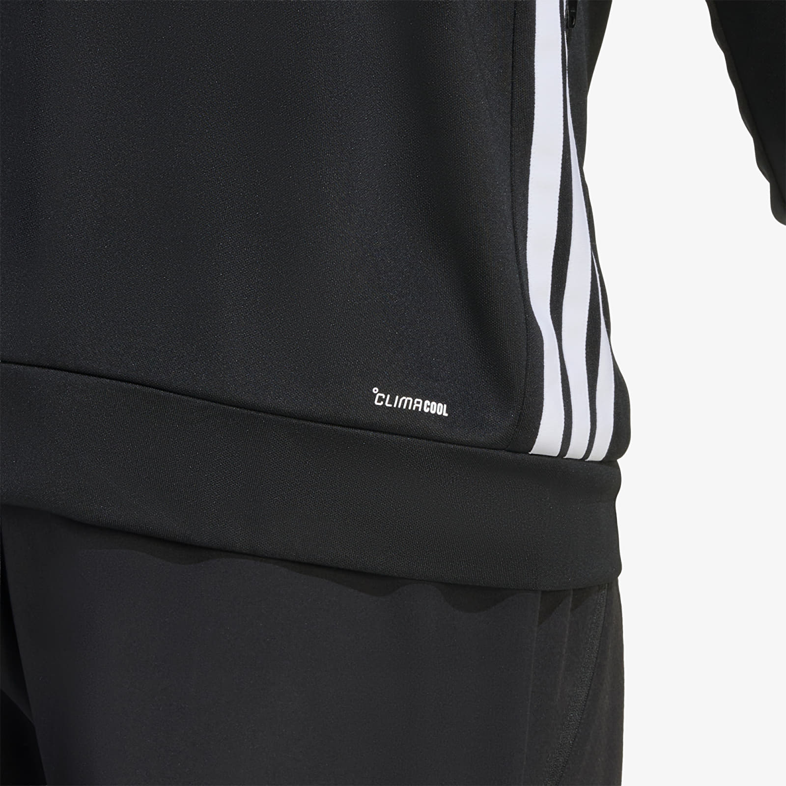 Чоловічі худі adidas Workout Essentials All-set 3-stripes Knit Track Top Black/ White