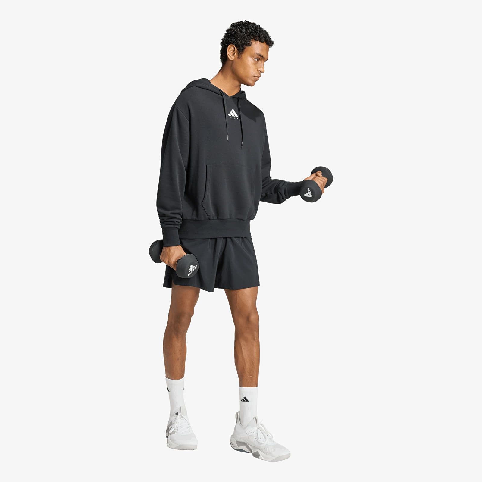 Moški hoodiji  adidas Performance Category Training Graphic Hoodie UNISEX Black