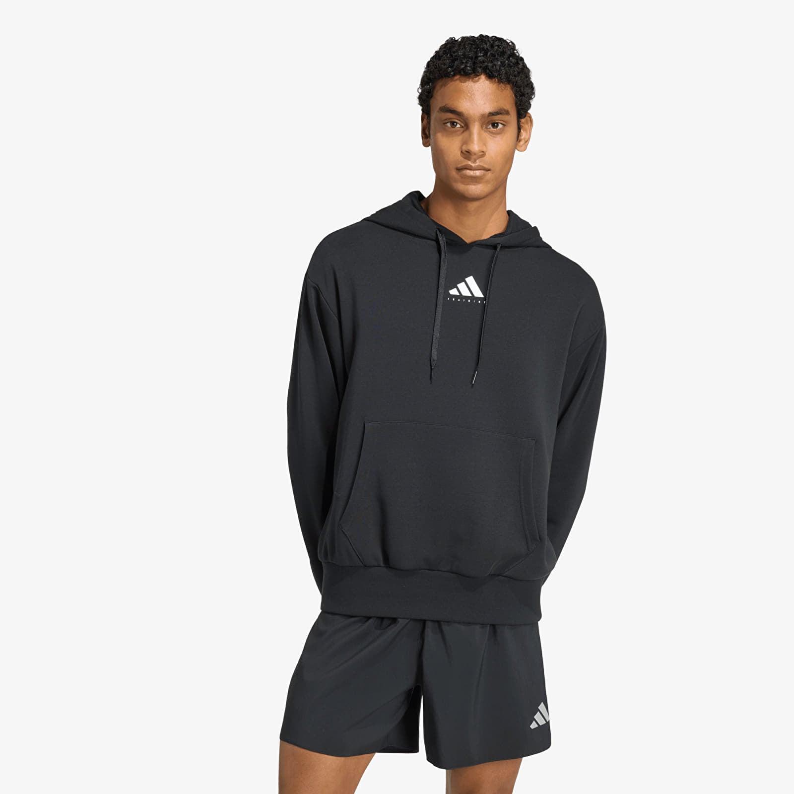 Moški hoodiji  adidas Performance Category Training Graphic Hoodie UNISEX Black