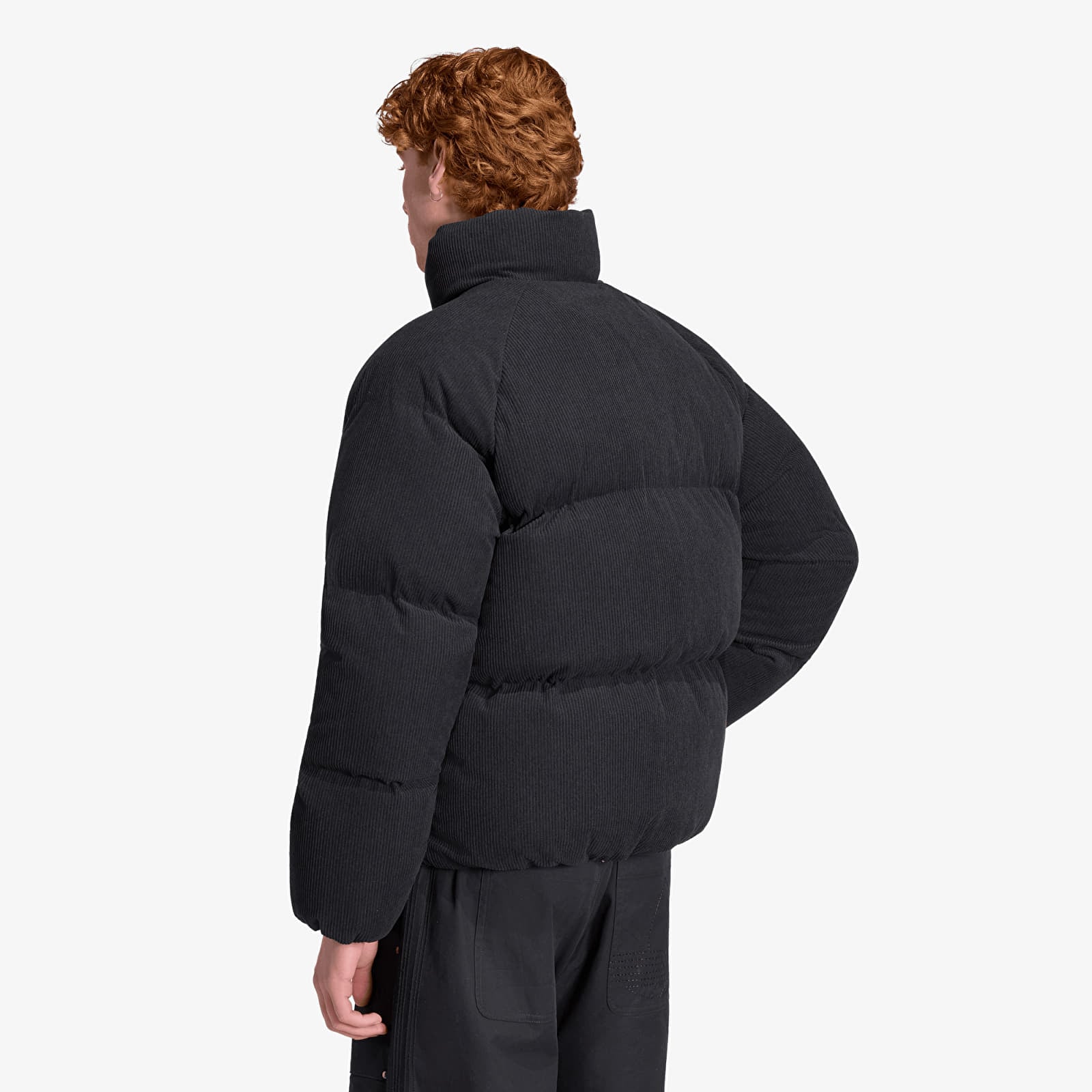 Men's down jackets adidas Corduroy Puffer Jacket Black