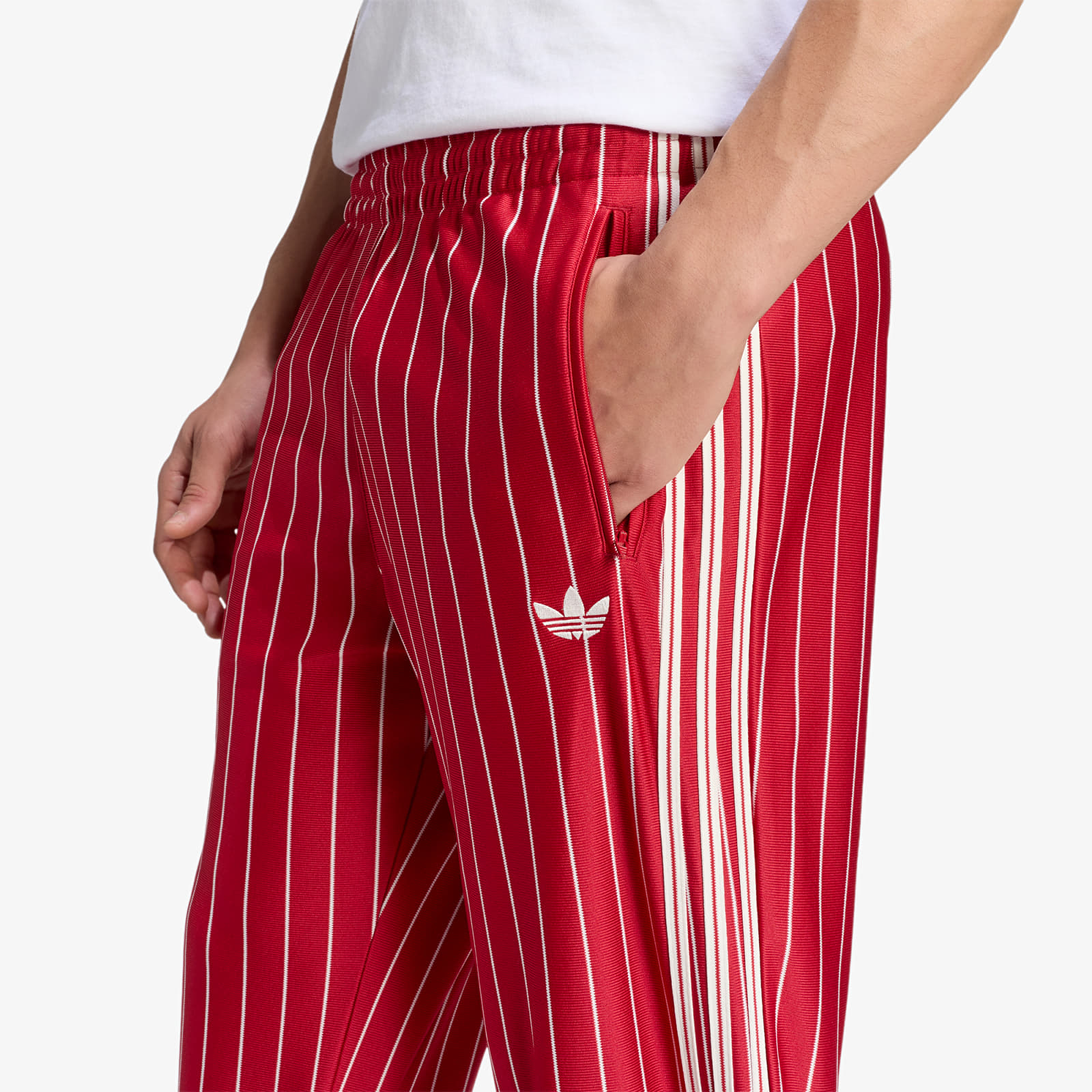 Men's trousers adidas Firebird Pinstripes Track Pants Team Victory Red
