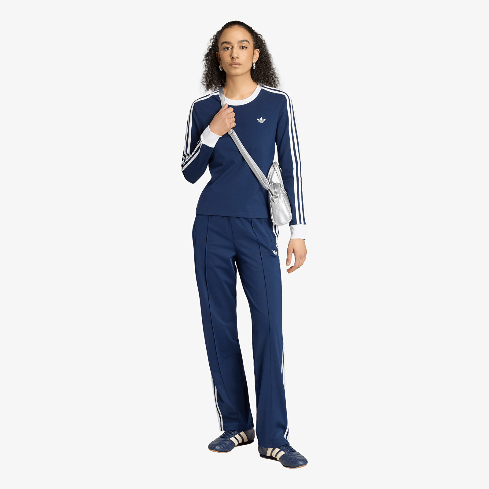 Men's sweatpants adidas Originals Firebird Classic Track Tracksuit Bottoms UNISEX Night Indigo/ White