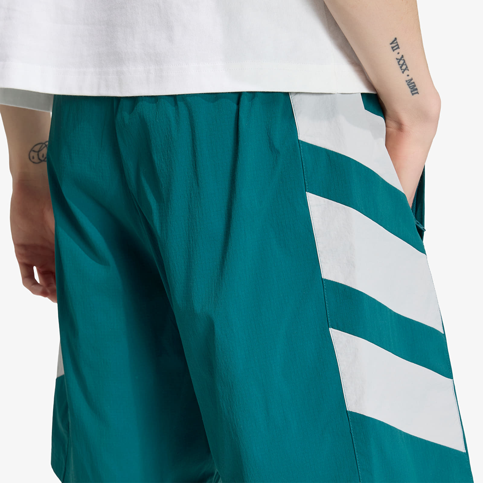 Kraťasy adidas Adicolor Double Blocked Shorts Rich Green