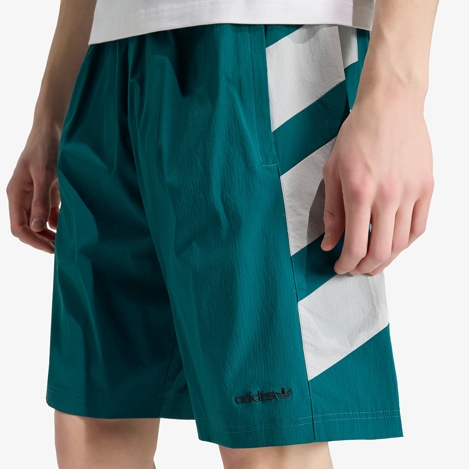Kraťasy adidas Adicolor Double Blocked Shorts Rich Green