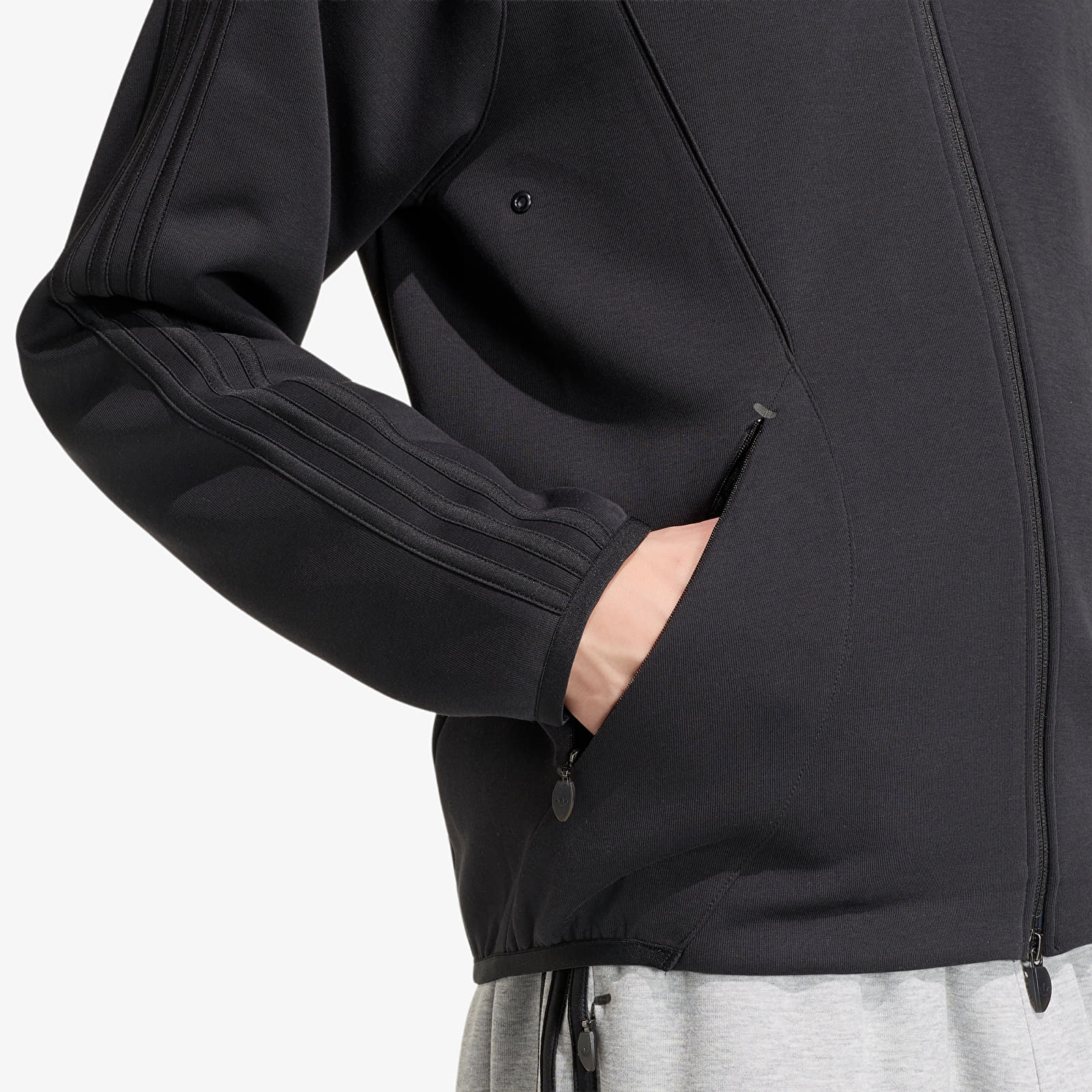 Pánske mikiny adidas Spacer Teamgeist 26 Cutline Fullzip Hoodie Black
