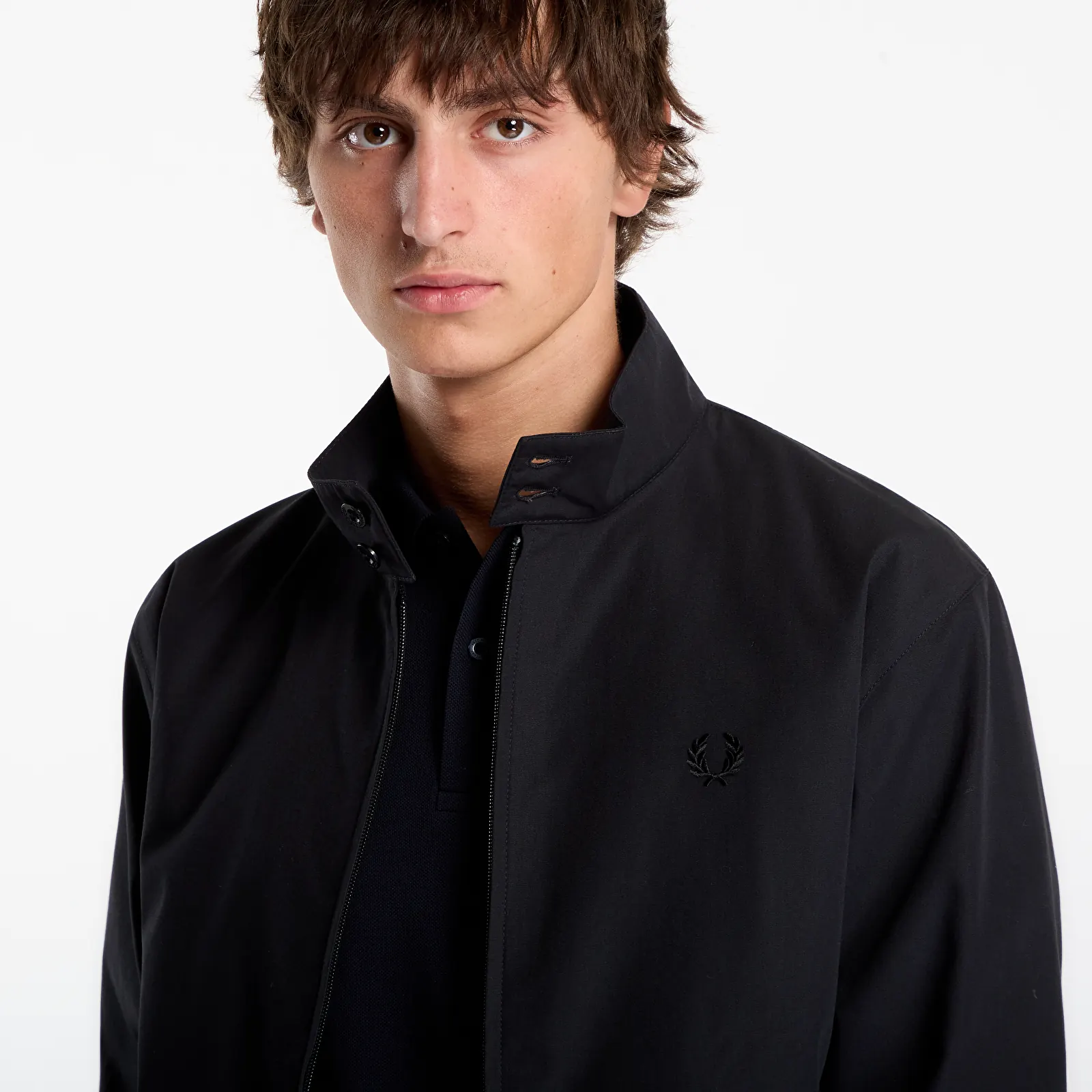 Moške jakne FRED PERRY Made In England Harrington Black