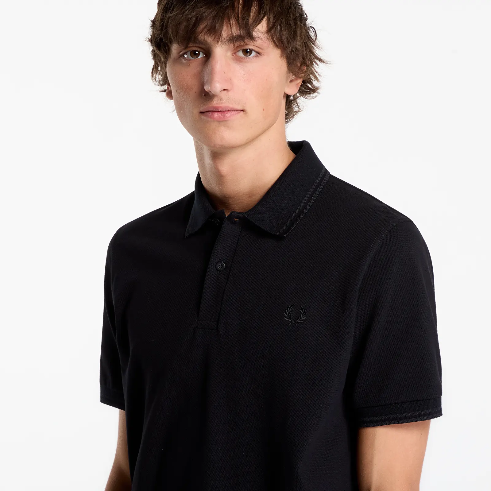 Men's T-shirts FRED PERRY Twin Tipped Fred Perry Shirt Black