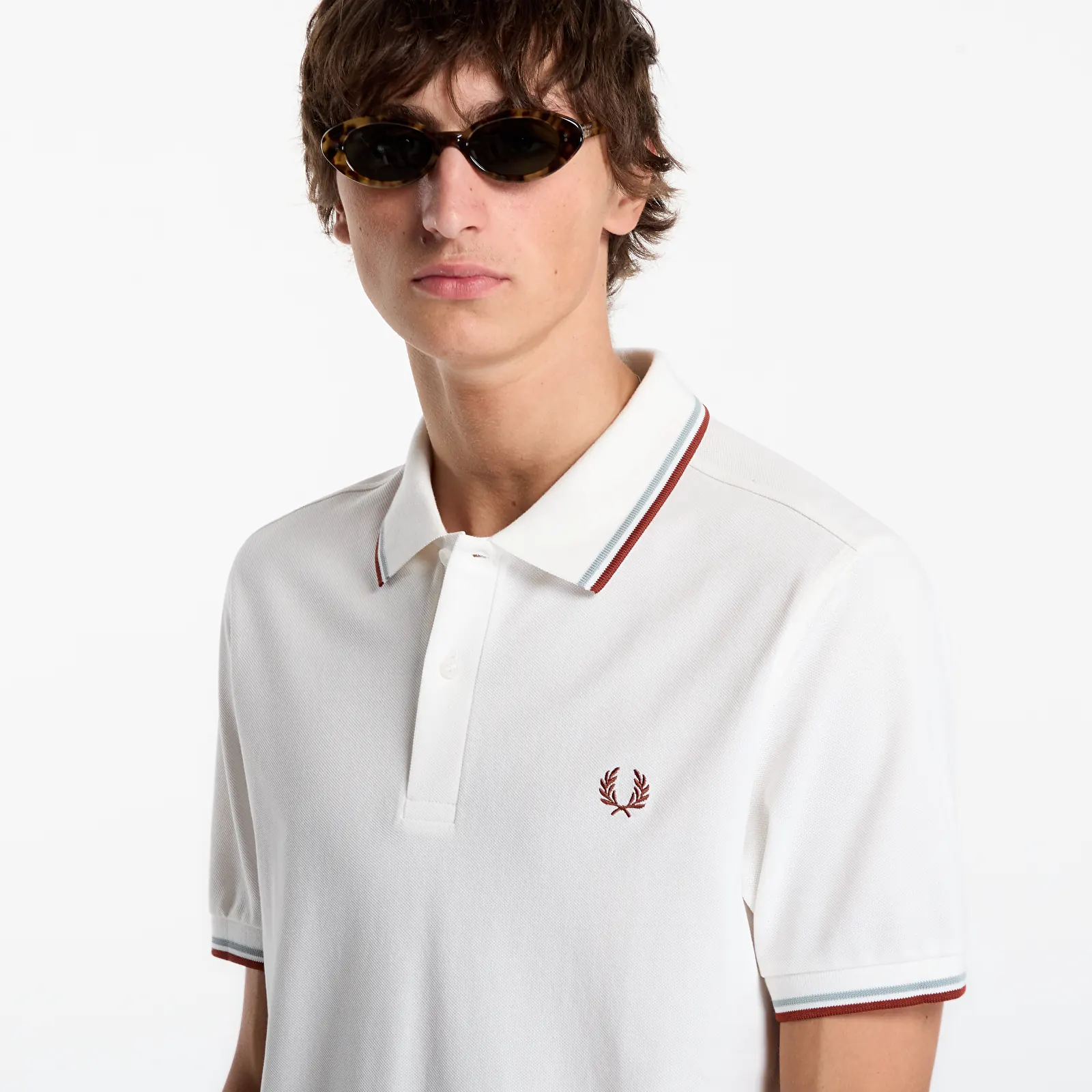 Men's T-shirts FRED PERRY Twin Tipped Fred Perry Shirt White
