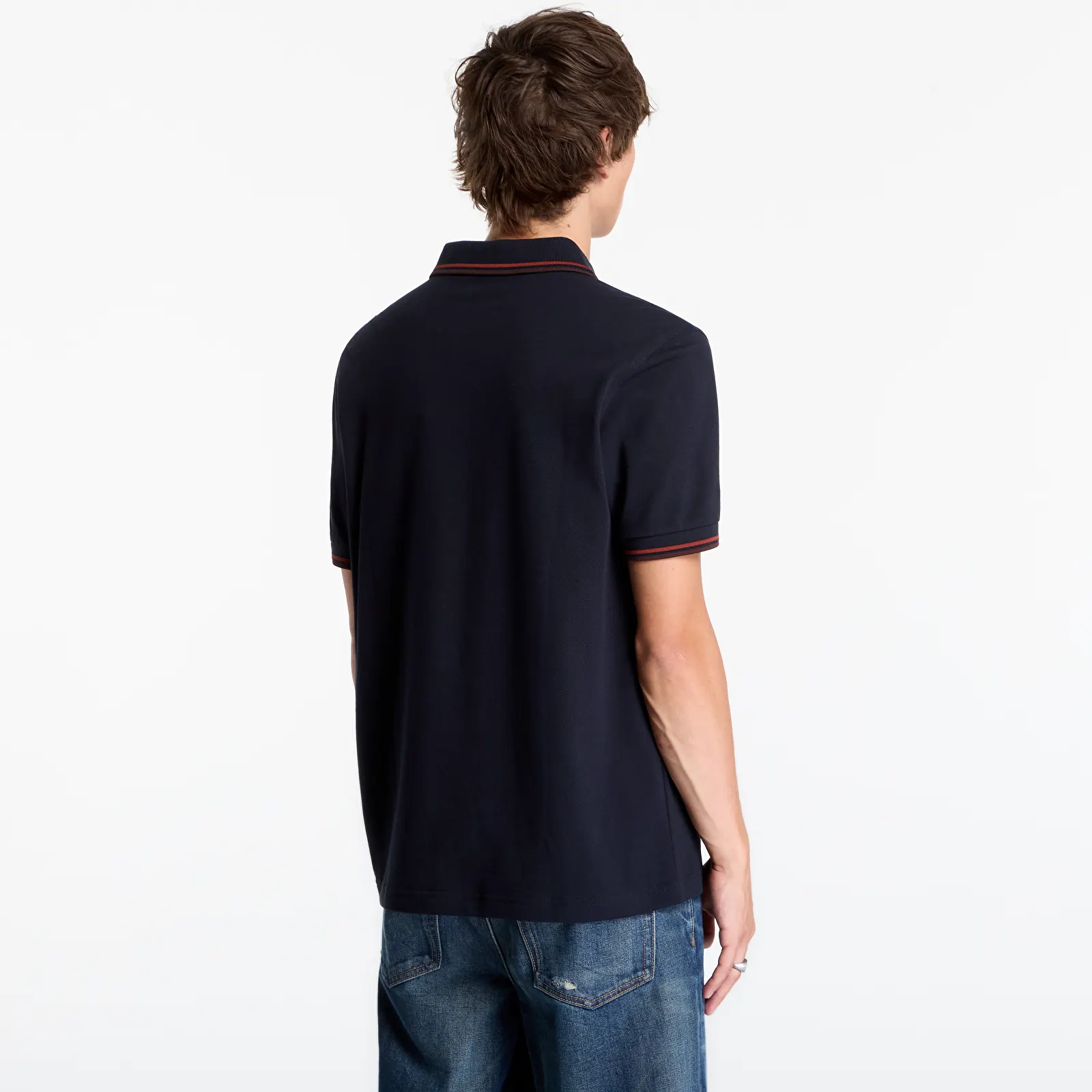 Мъжки тениски FRED PERRY Twin Tipped Fred Perry Shirt Navy