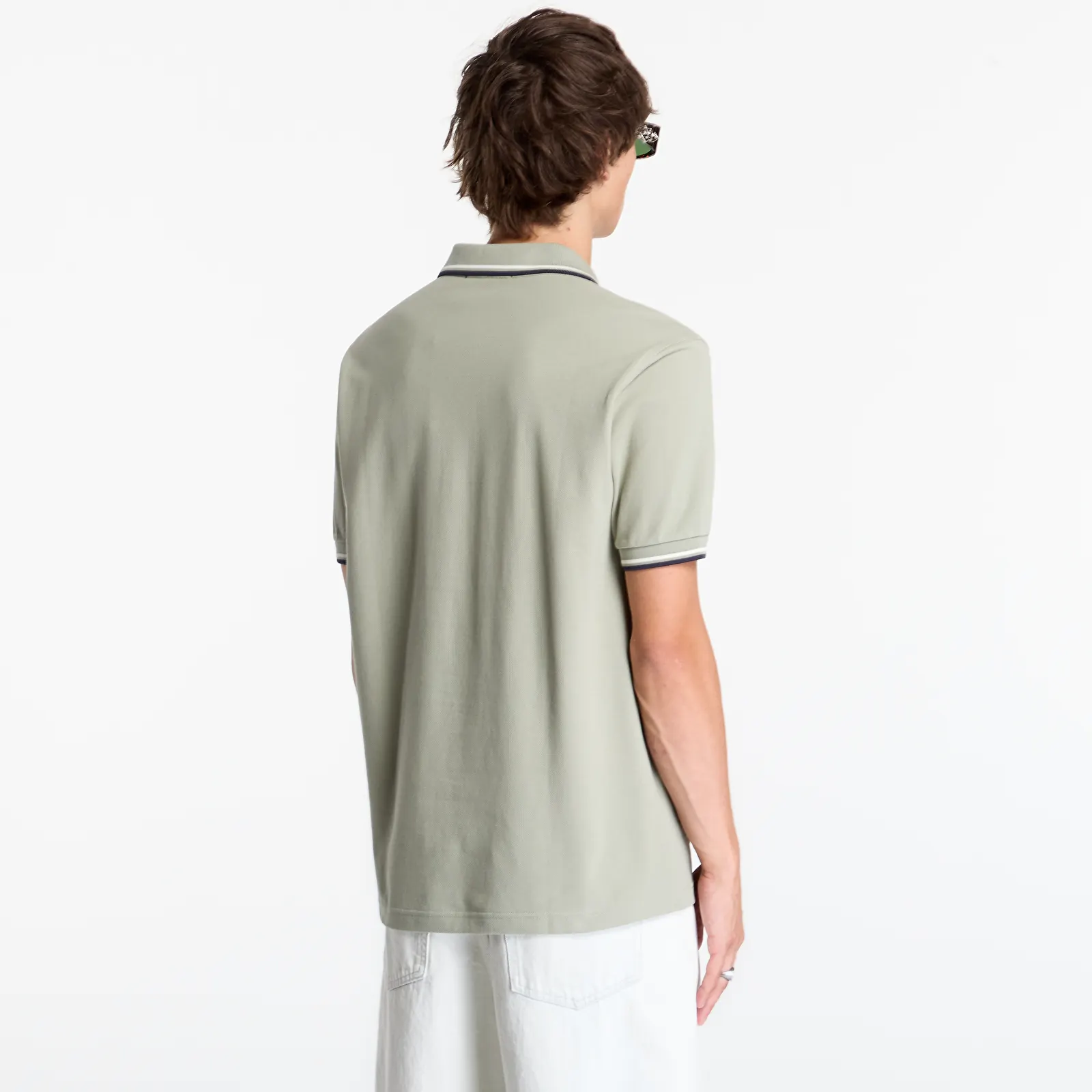 T-Shirts Männer FRED PERRY Twin Tipped Fred Perry Shirt Seagrass