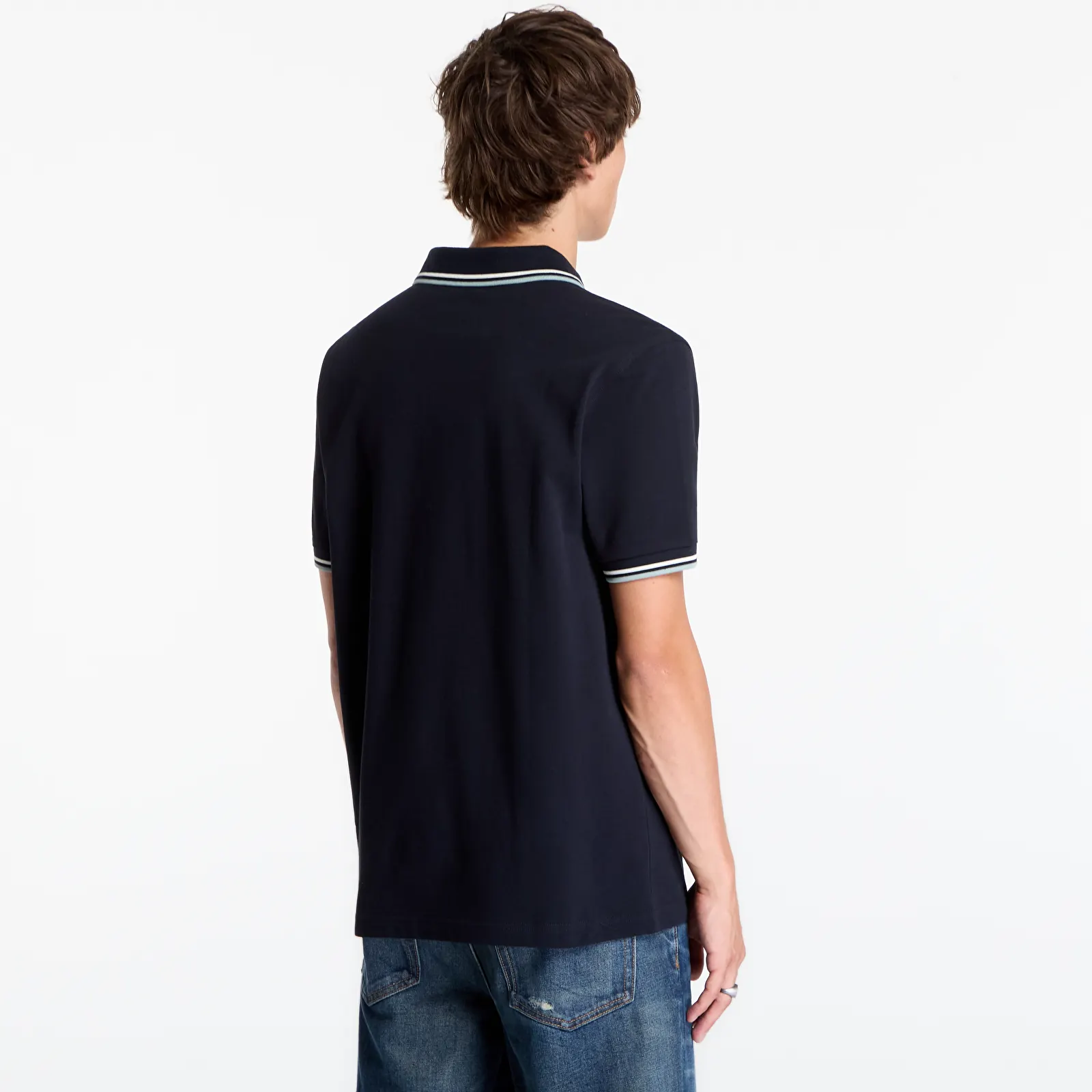 Magliette da uomo FRED PERRY Twin Tipped Fred Perry Shirt Navy