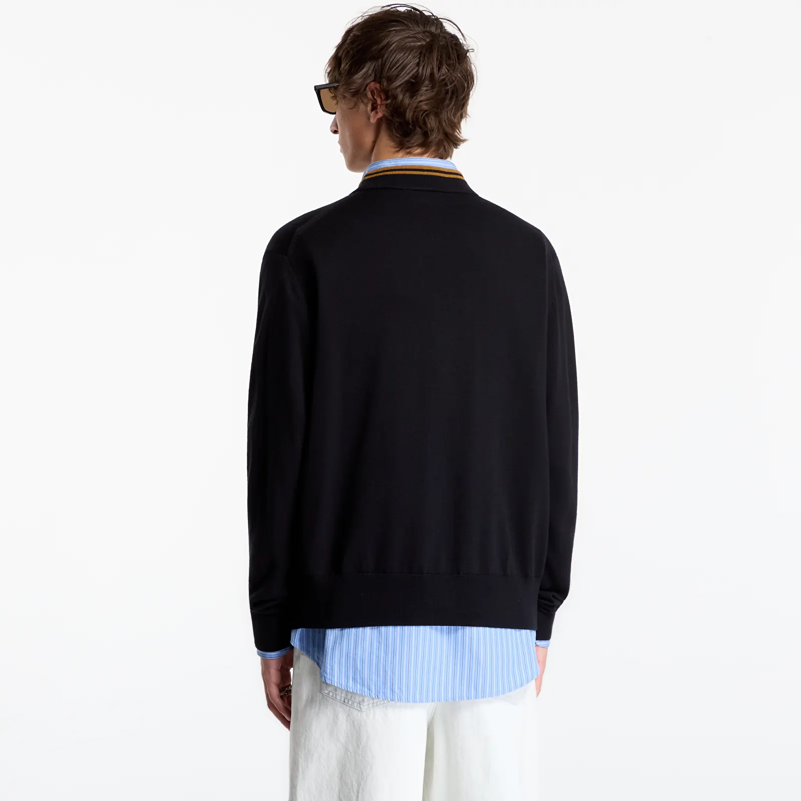 Férfi kardigánok FRED PERRY Classic Cardigan Black