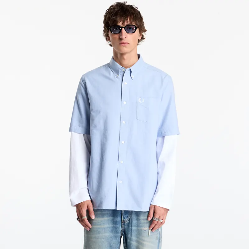 Marškiniai FRED PERRY Oxford Shirt Light Smoke