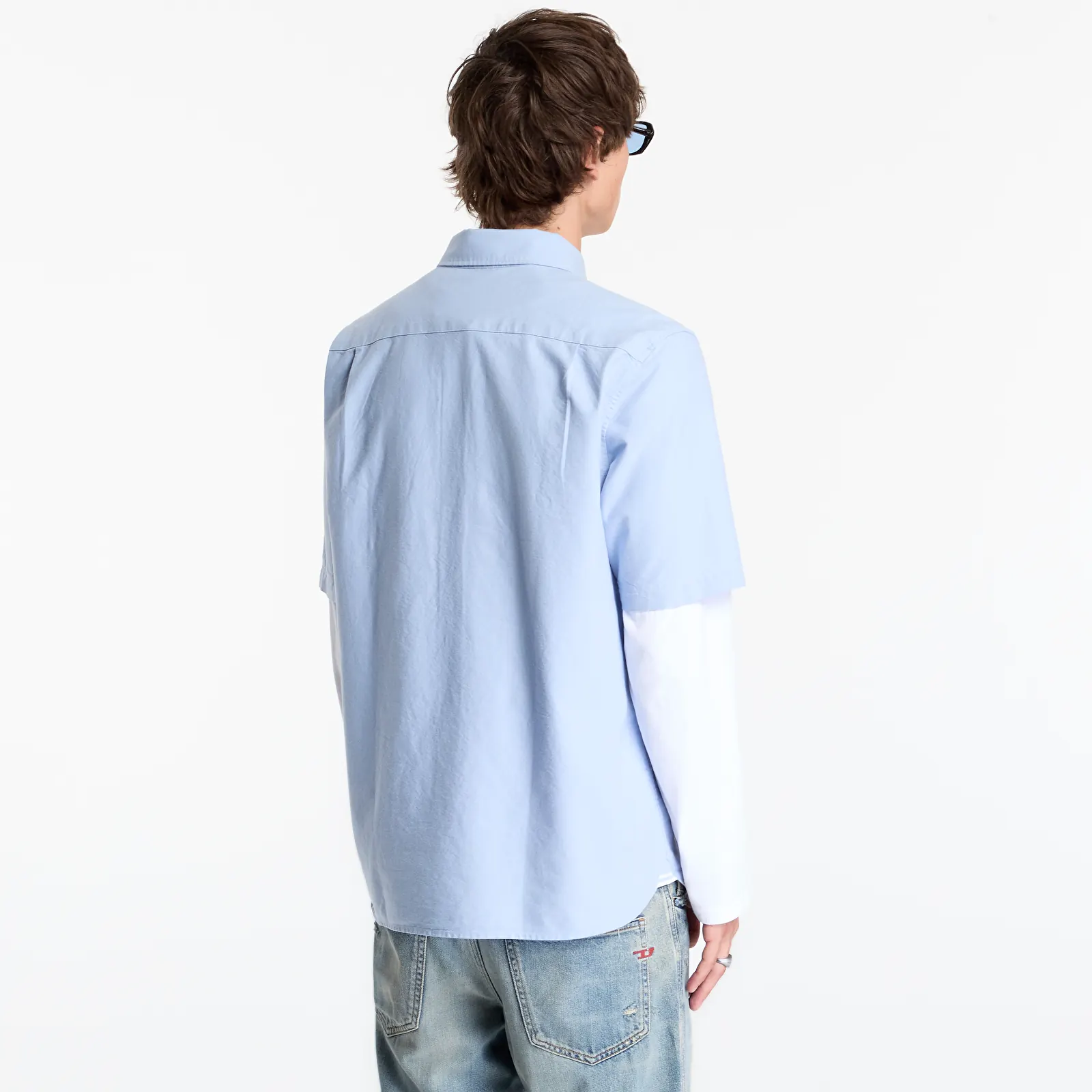 Overhemden voor heren FRED PERRY Oxford Shirt Light Smoke