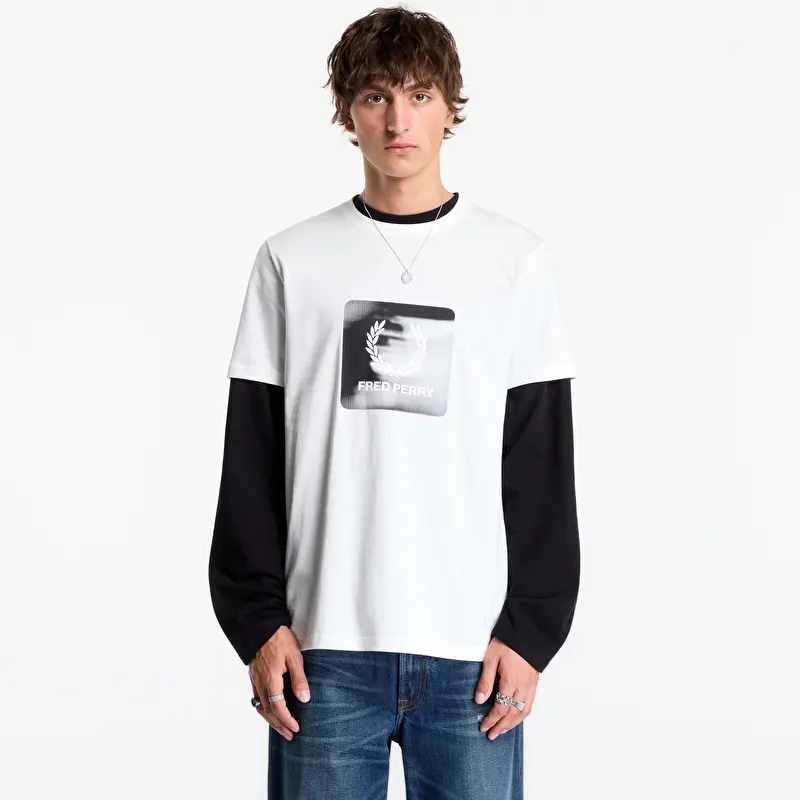 T-särk FRED PERRY Laurel Wreath Digital Tshirt Snow White