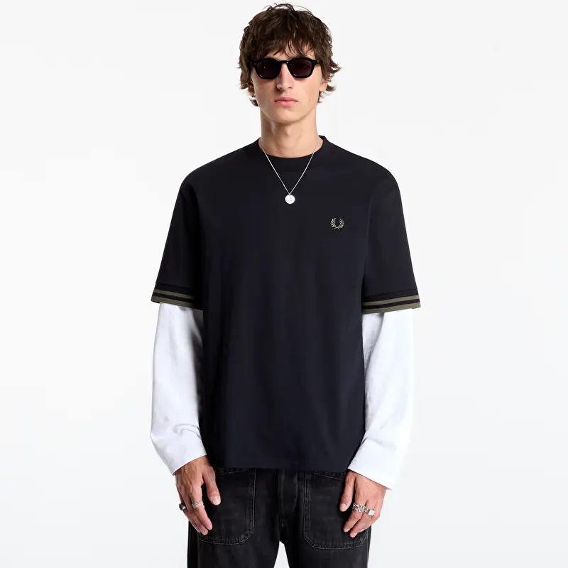 Majice FRED PERRY Bold Tipped Tshirt Black
