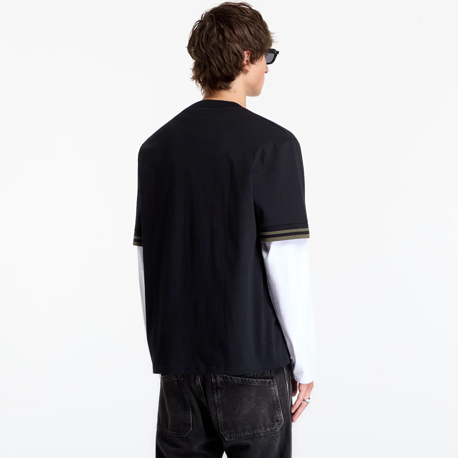 Men's T-shirts FRED PERRY Bold Tipped Tshirt Black