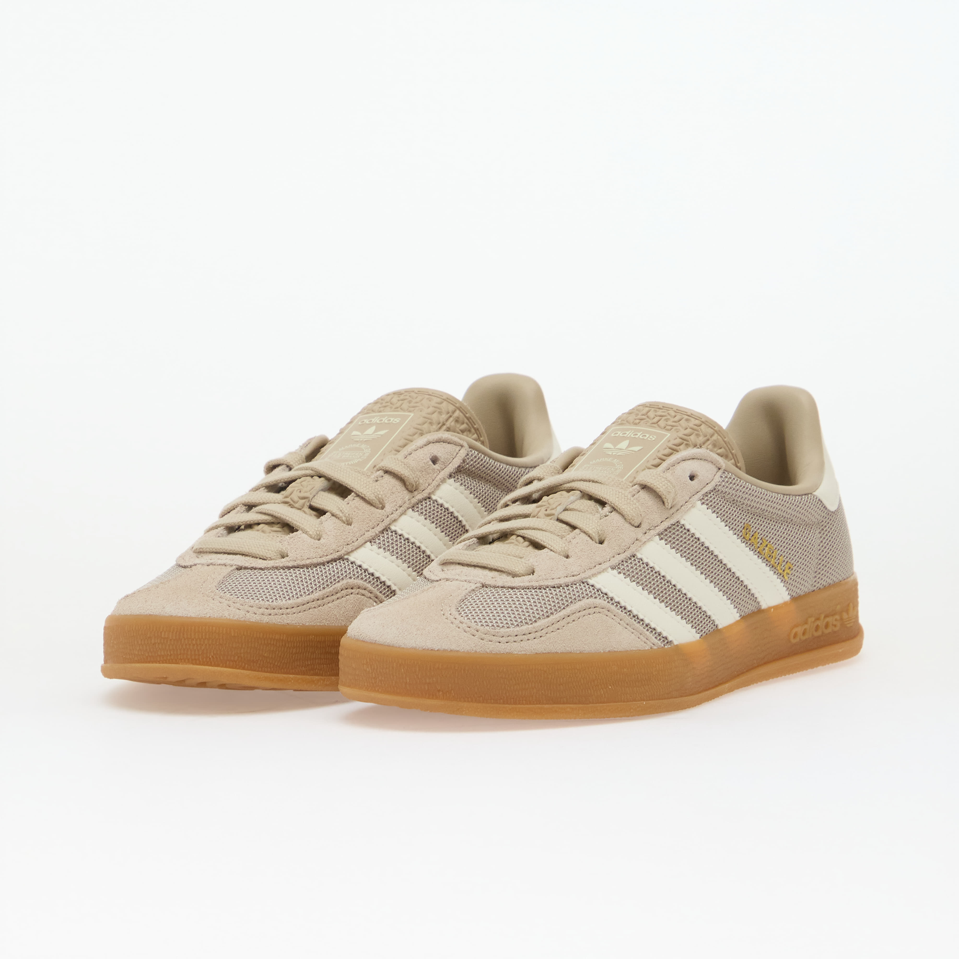 adidas Originals Παπούτσια adidas Gazelle Indoor Kids Khaki Three/ Off White/ Gold Met. 4 - 6