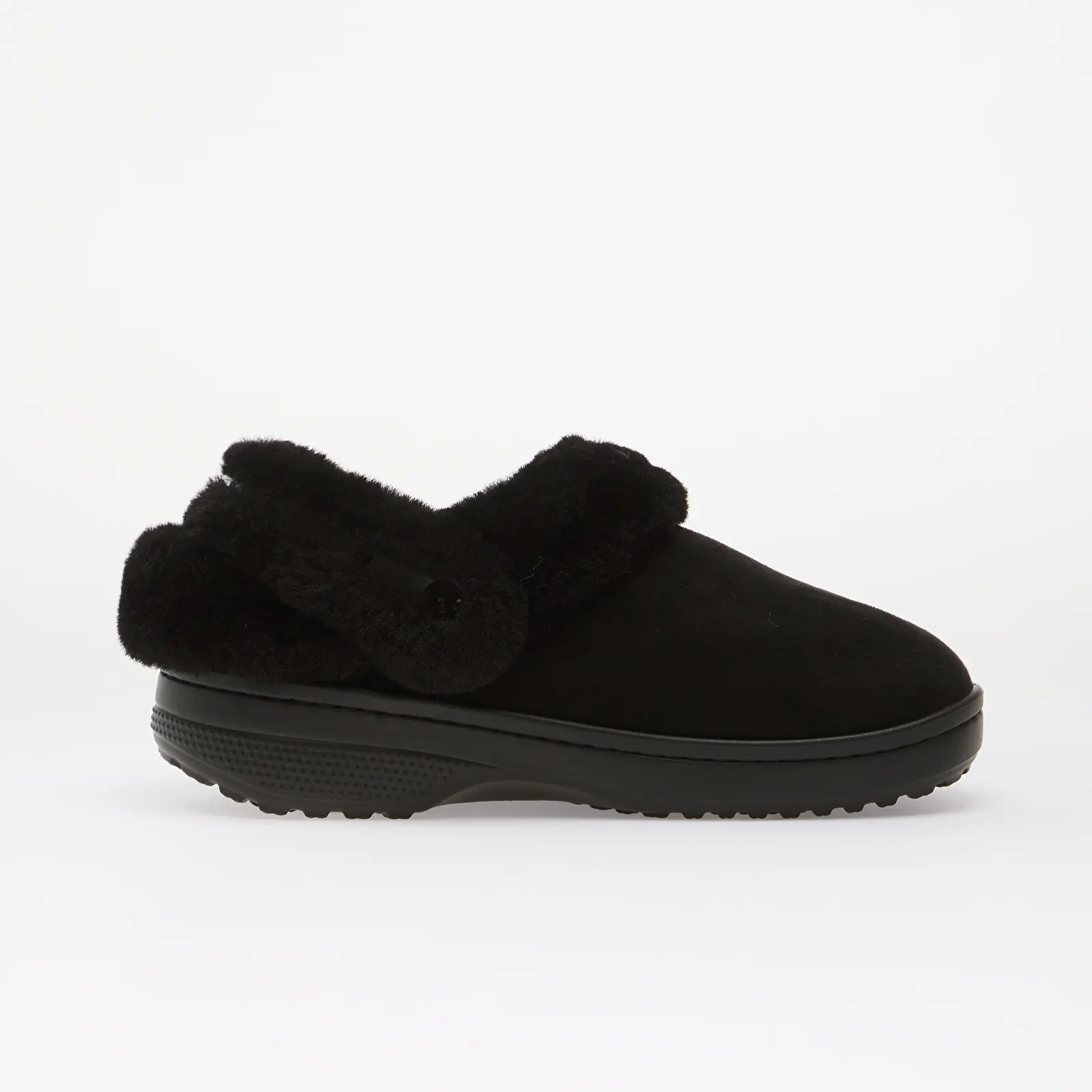 Herenslippers Crocs Classic Unfurgettable Sueded Clog Black