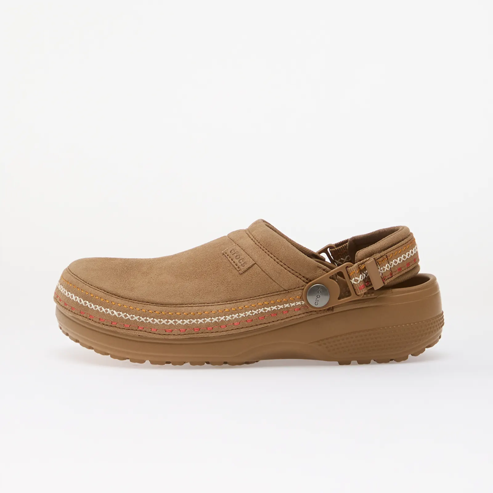 Vyriškos šlepetės Crocs Classic Crafted Vegan Suede Stitch Sepia