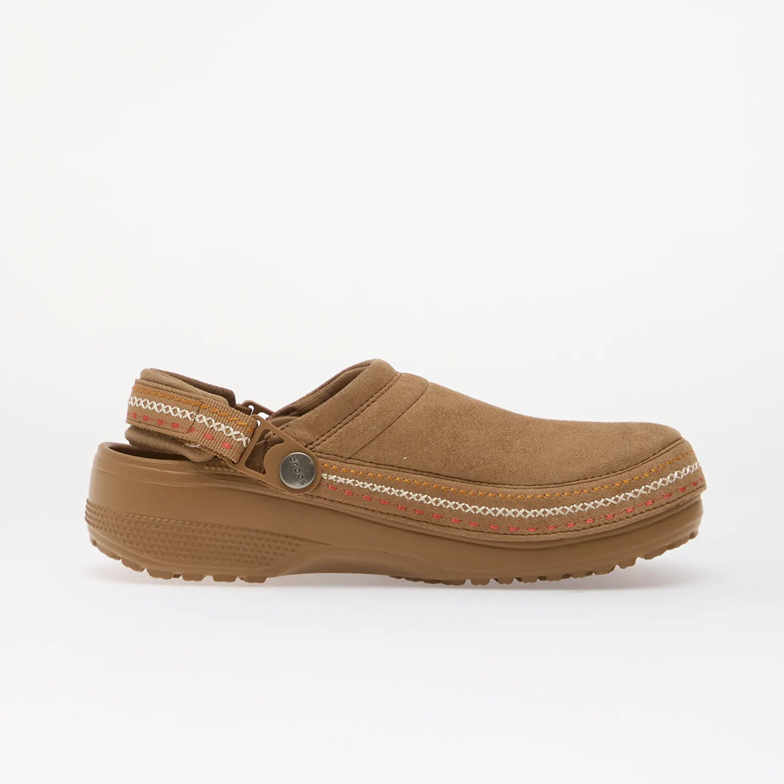 Vyriškos šlepetės Crocs Classic Crafted Vegan Suede Stitch Sepia
