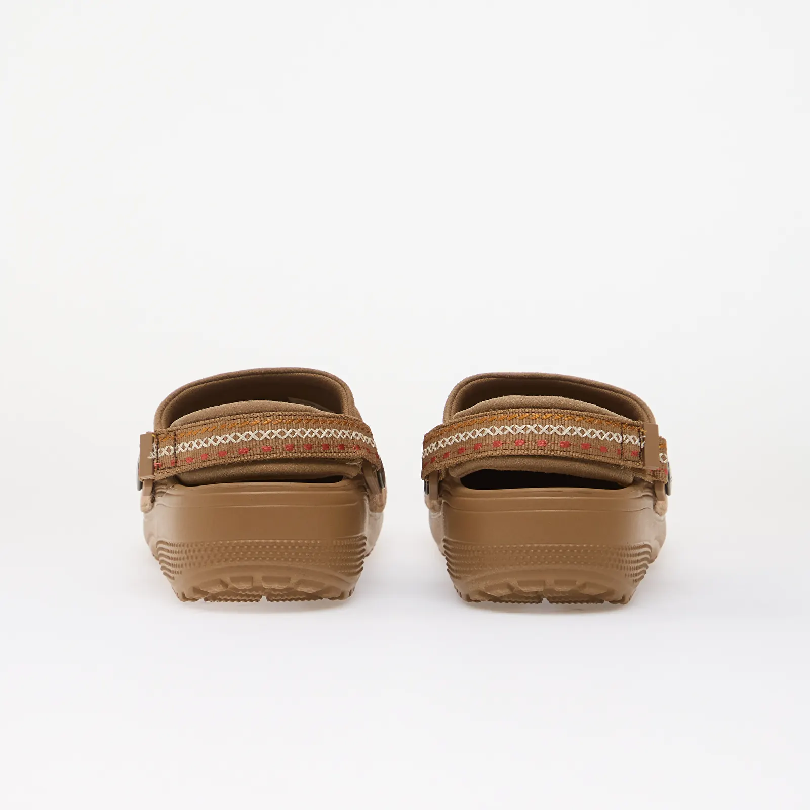 Vyriškos šlepetės Crocs Classic Crafted Vegan Suede Stitch Sepia