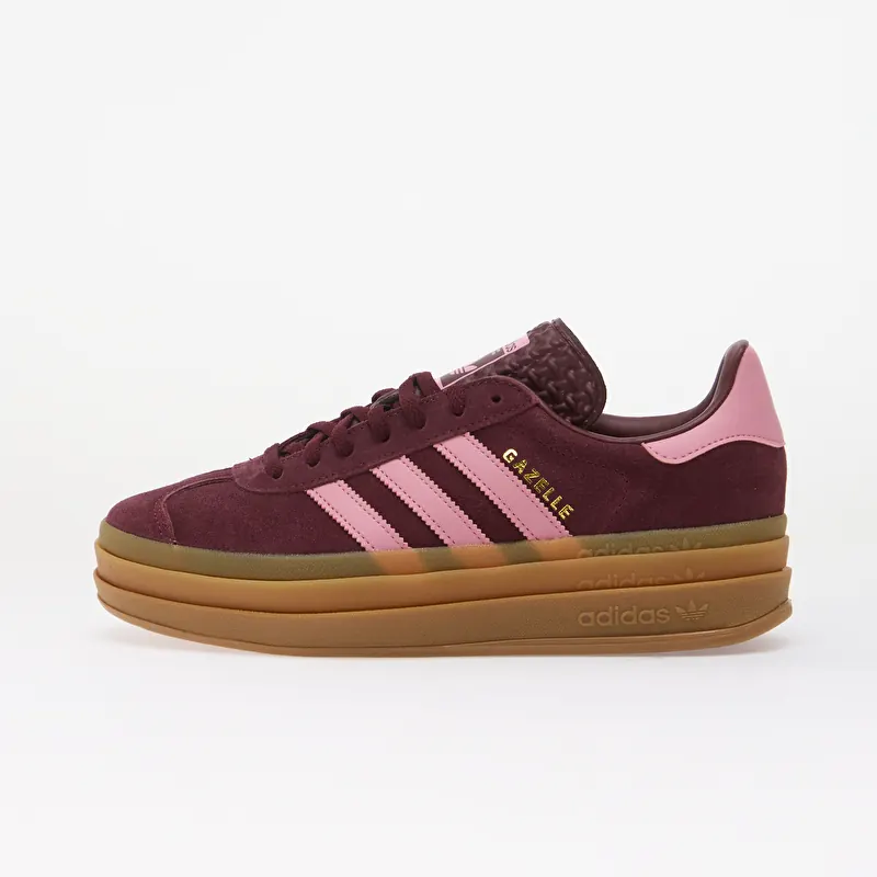 adidas Gazelle Bold Kids Maroon/ St Tropic Bloom/ Gold Met.