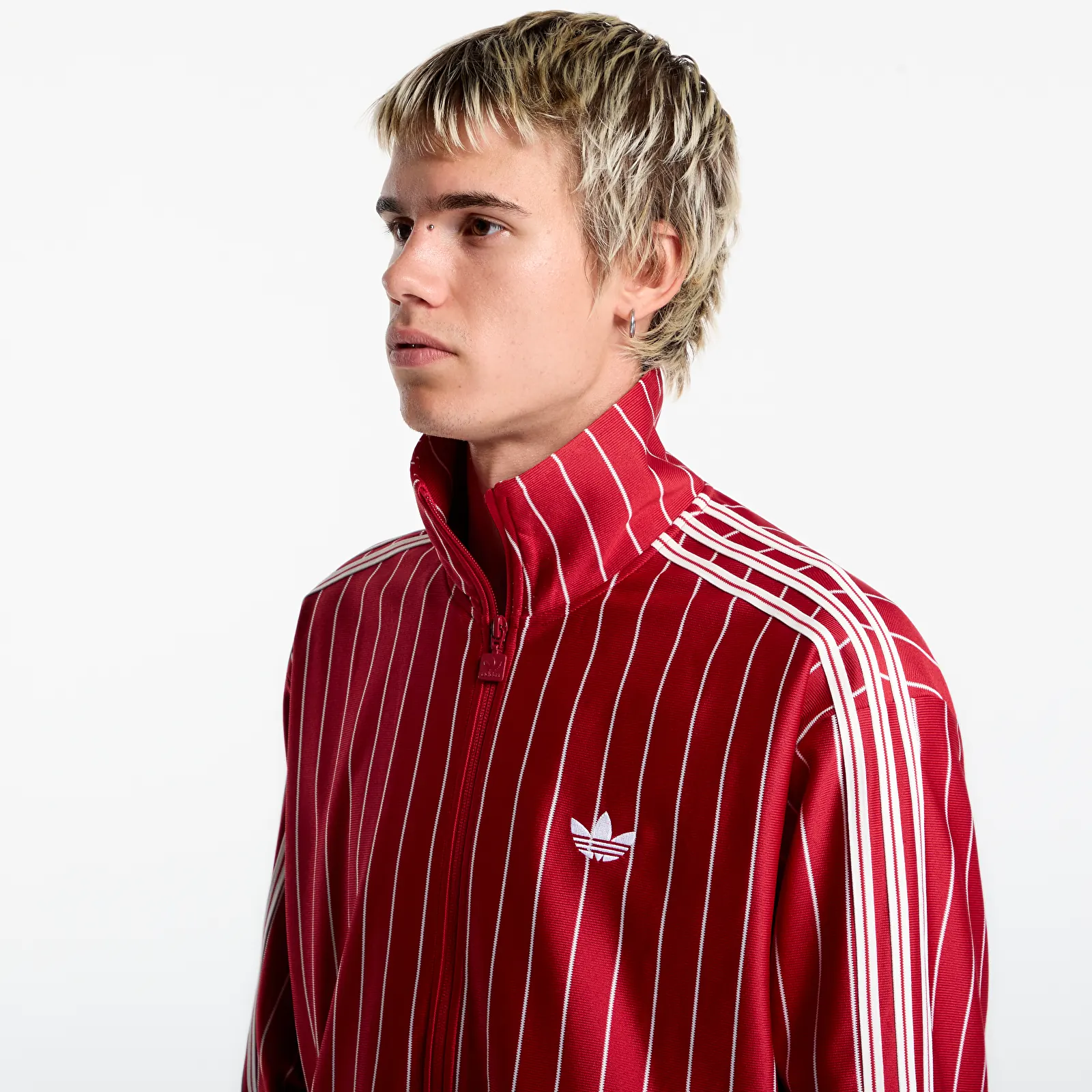 Pánské bundy adidas Firebird Pinstripes Track Top Team Victory Red