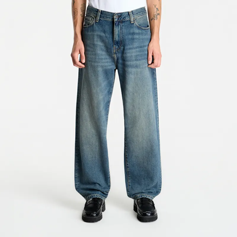 Carhartt WIP Aaron Pant Blue Worn Used Wash