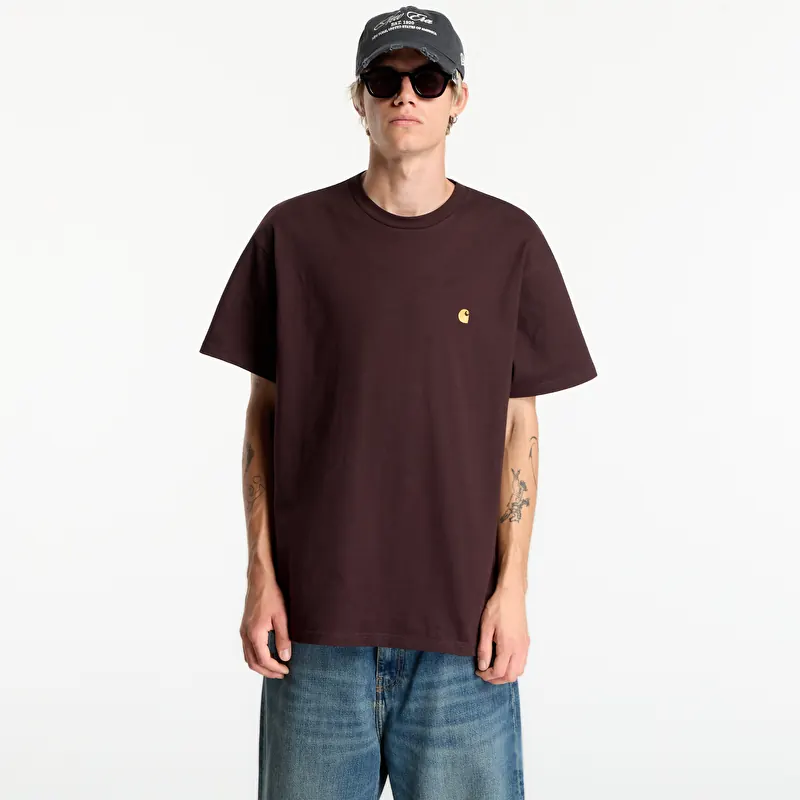 Camiseta Carhartt WIP S/S Chase T-Shirt UNISEX Palisander/ Gold