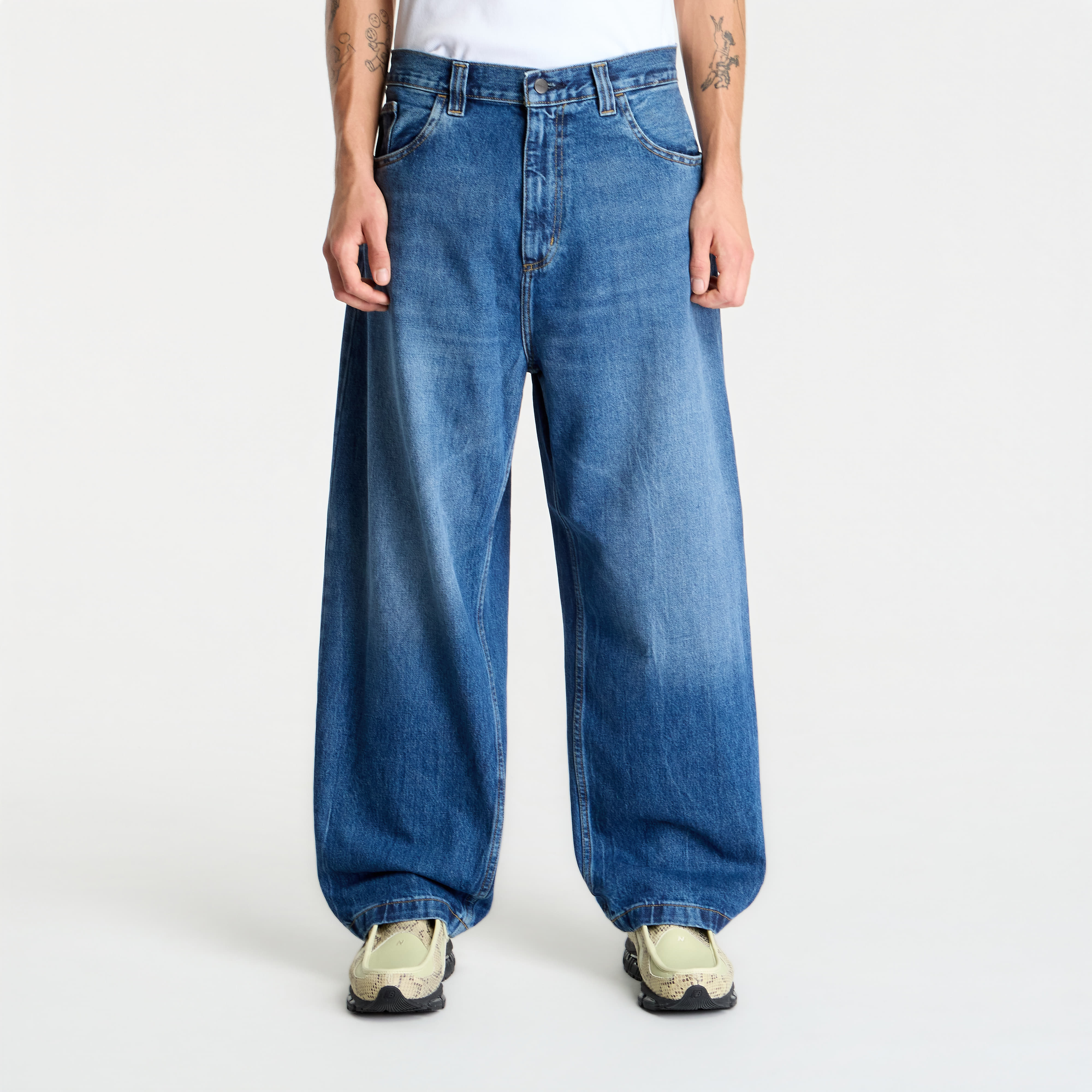 Дънки Carhartt WIP Brandon Pant Blue Marble Used Wash S