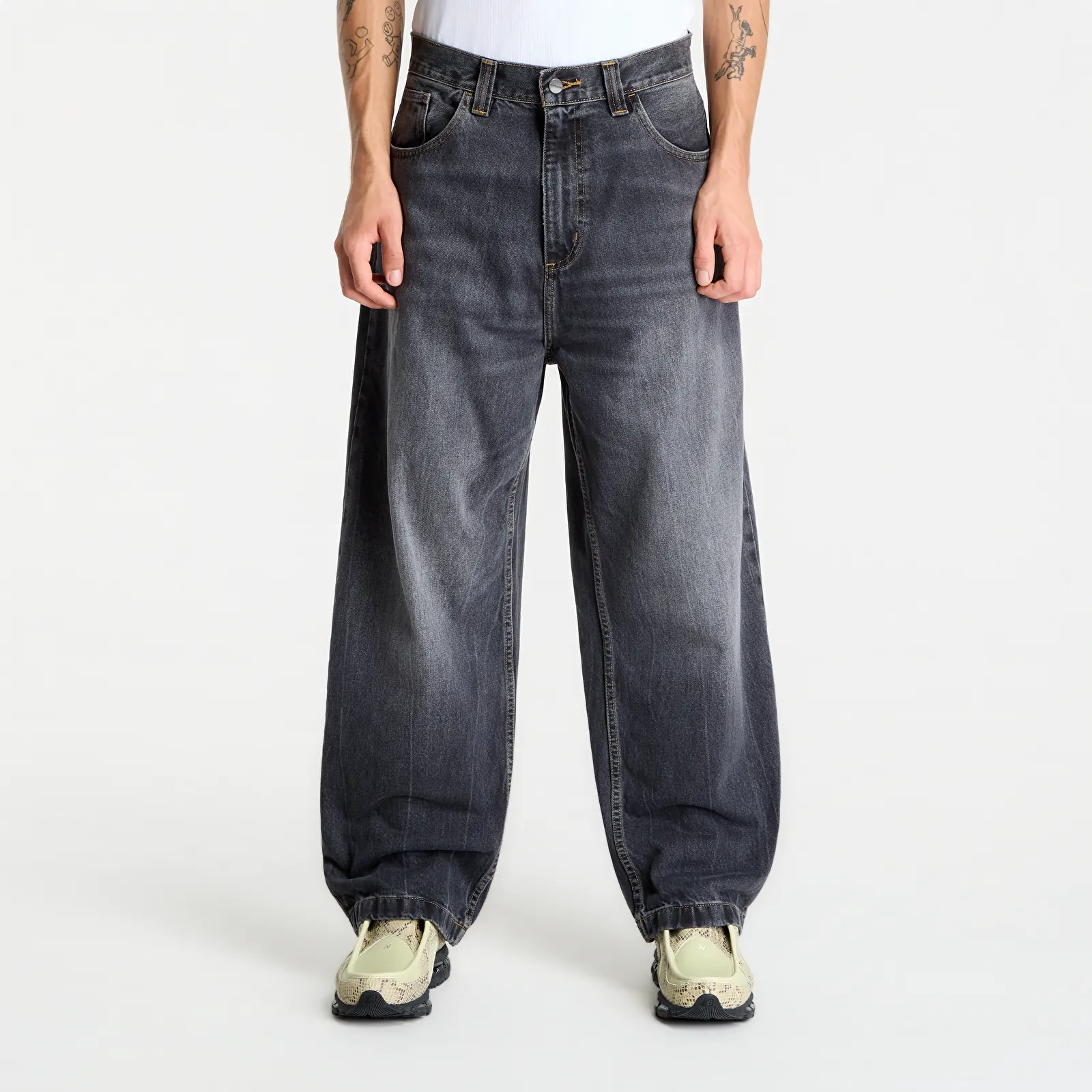 Мужские джинсы Carhartt WIP Brandon Pant Black Marble Used Wash