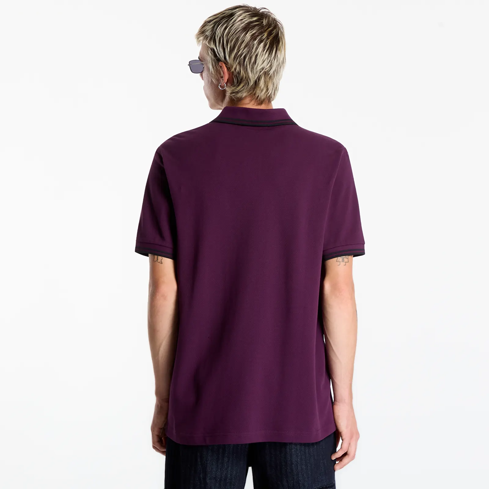 T-shirts homme FRED PERRY Twin Tipped Fred Perry Shirt Plum/Black