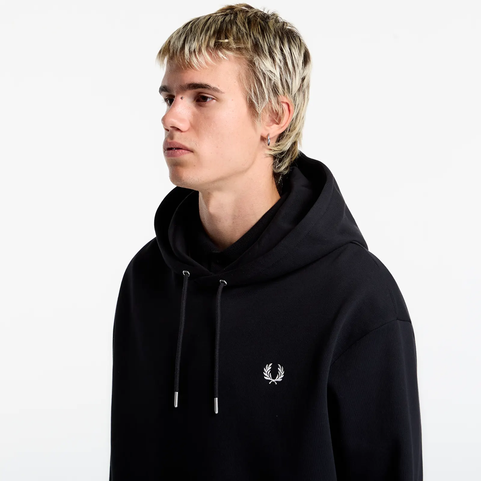 Sweatshirts FRED PERRY Tipped Hooded Sweatshirt Black