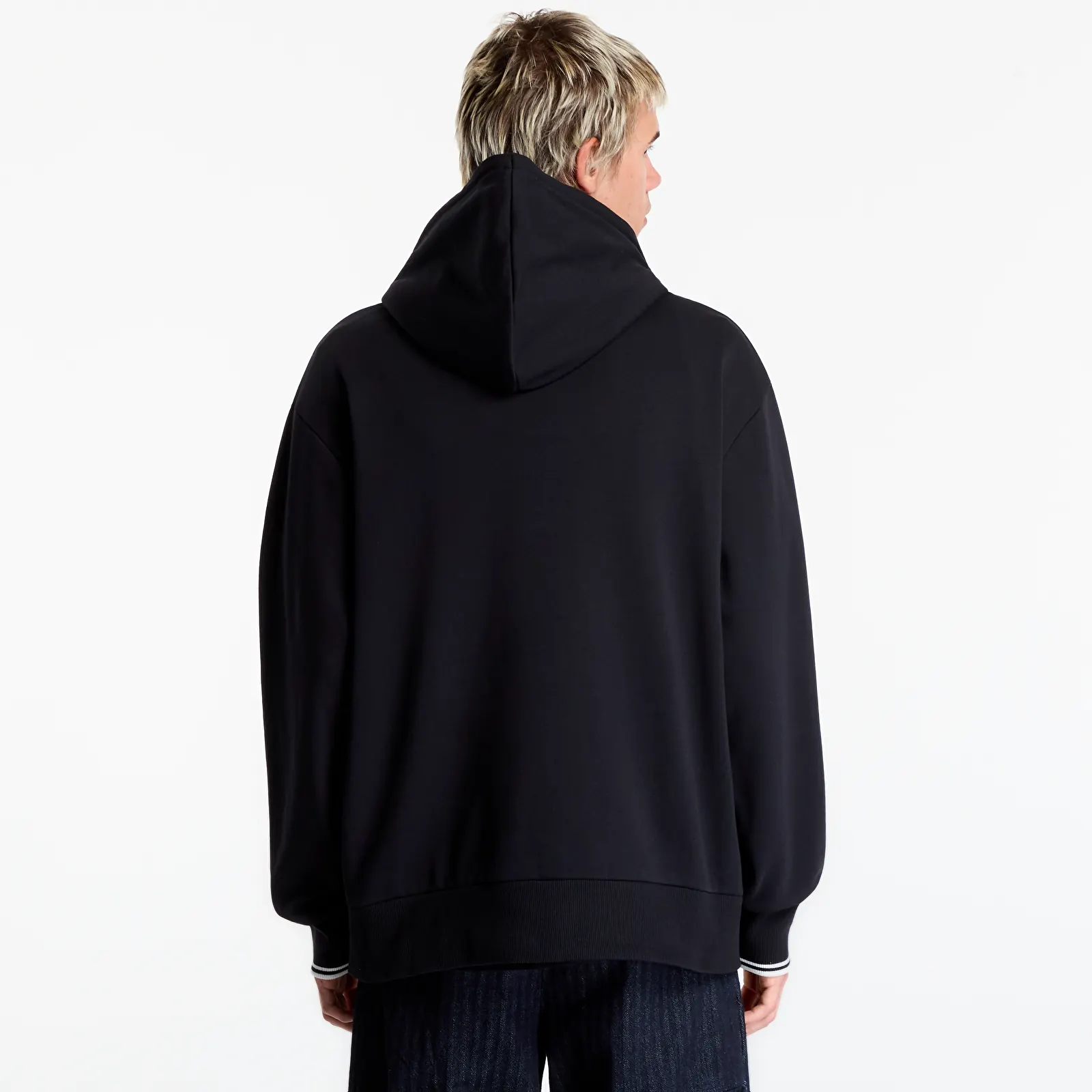 Sweatshirts FRED PERRY Tipped Hooded Sweatshirt Black