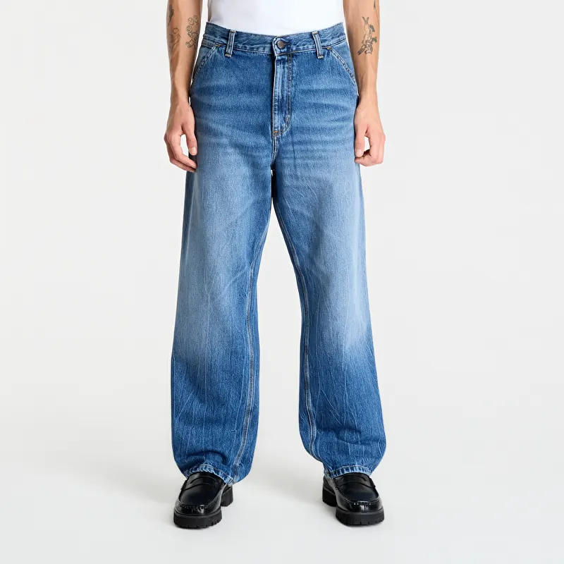Carhartt WIP Single Knee Pant Blue Marble Used Wash
