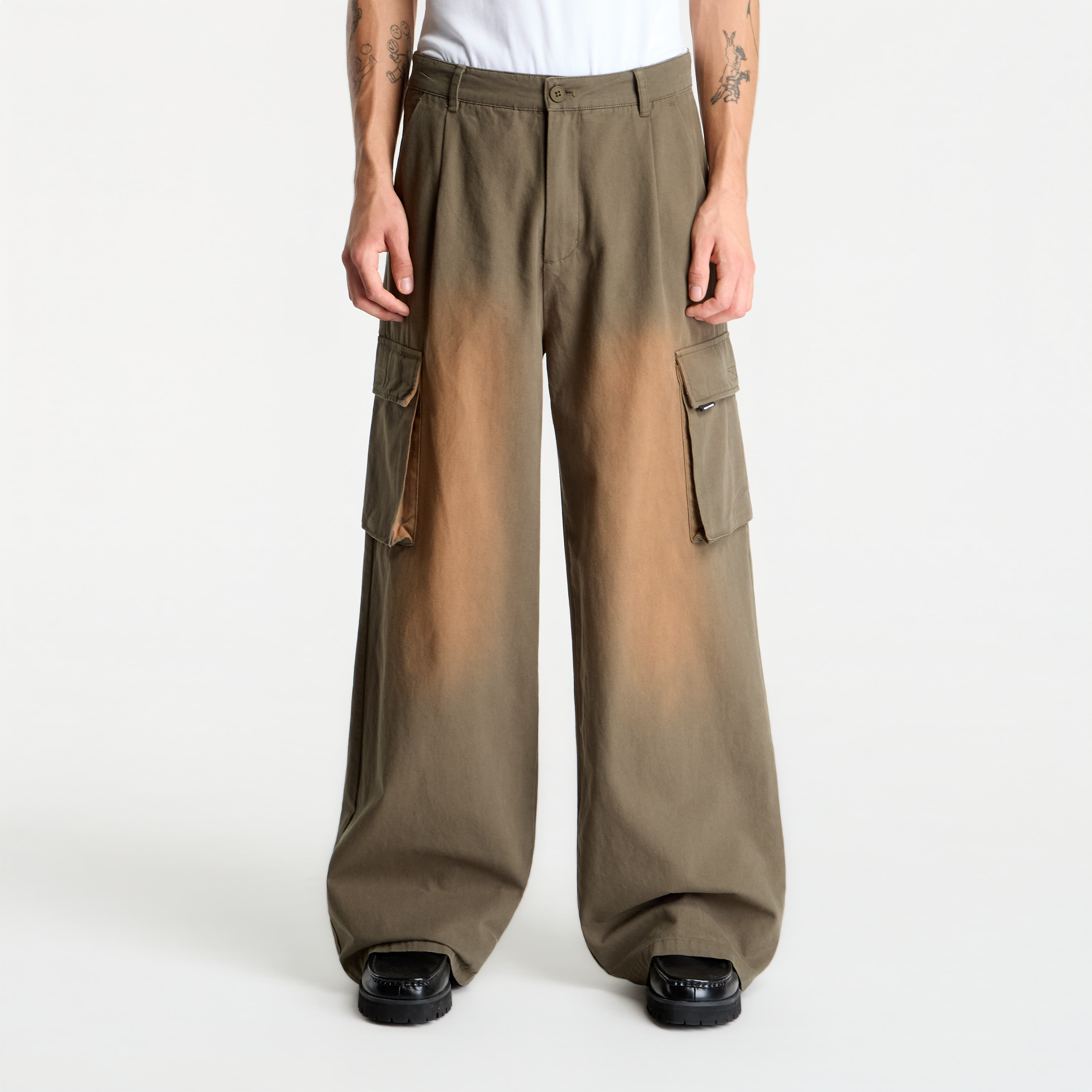 Панталони Daily Paper Washed Two Pocket Cargo Pants Army Green S