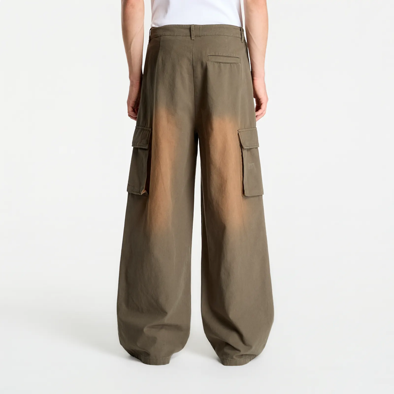 Pantaloni bărbați Daily Paper Washed Two Pocket Cargo Pants Army Green