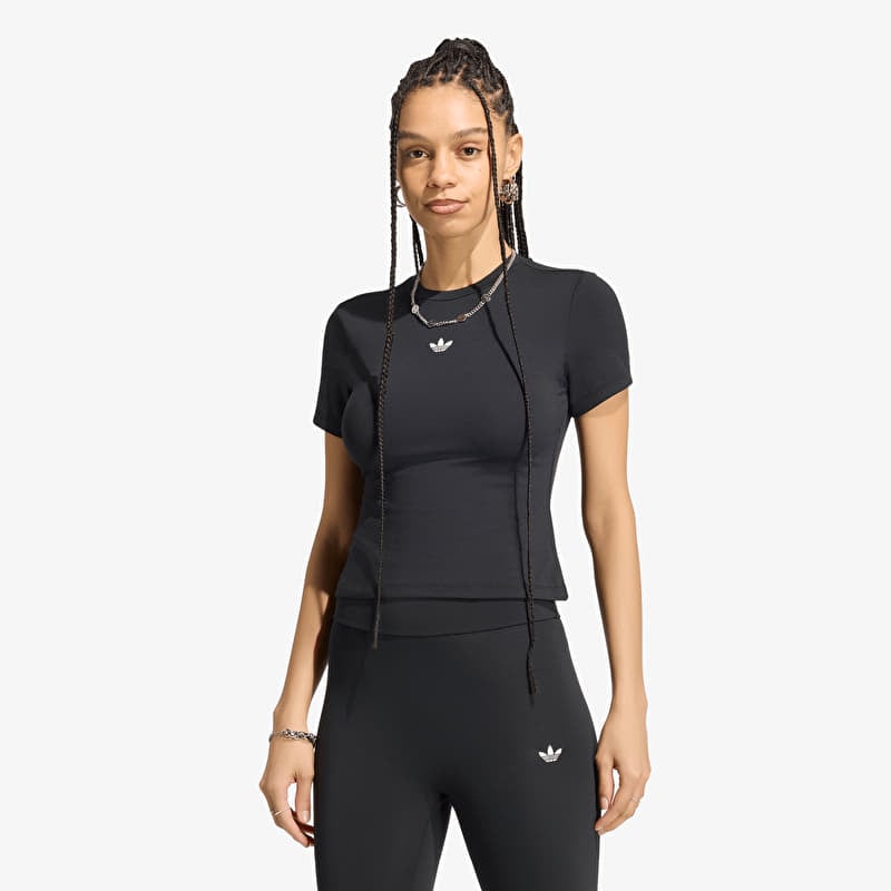 T-shirt adidas Essentials Polyester Short Sleeve T-SHIRT Black