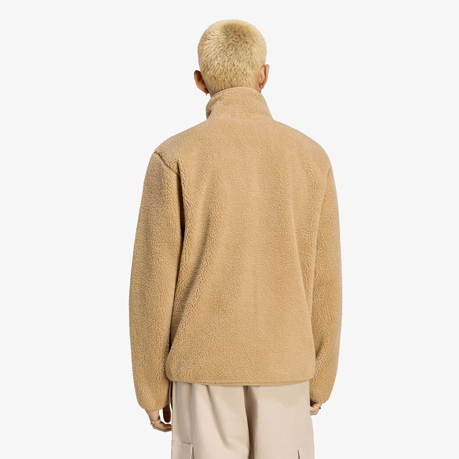 Men's sweatshirts adidas Trefoil Essentials Teddy Fleece Cardboard