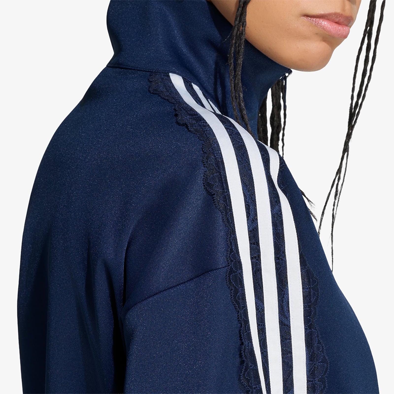 Moteriškos striukės adidas Lace Oversized Archive Track Top Collegiate Navy