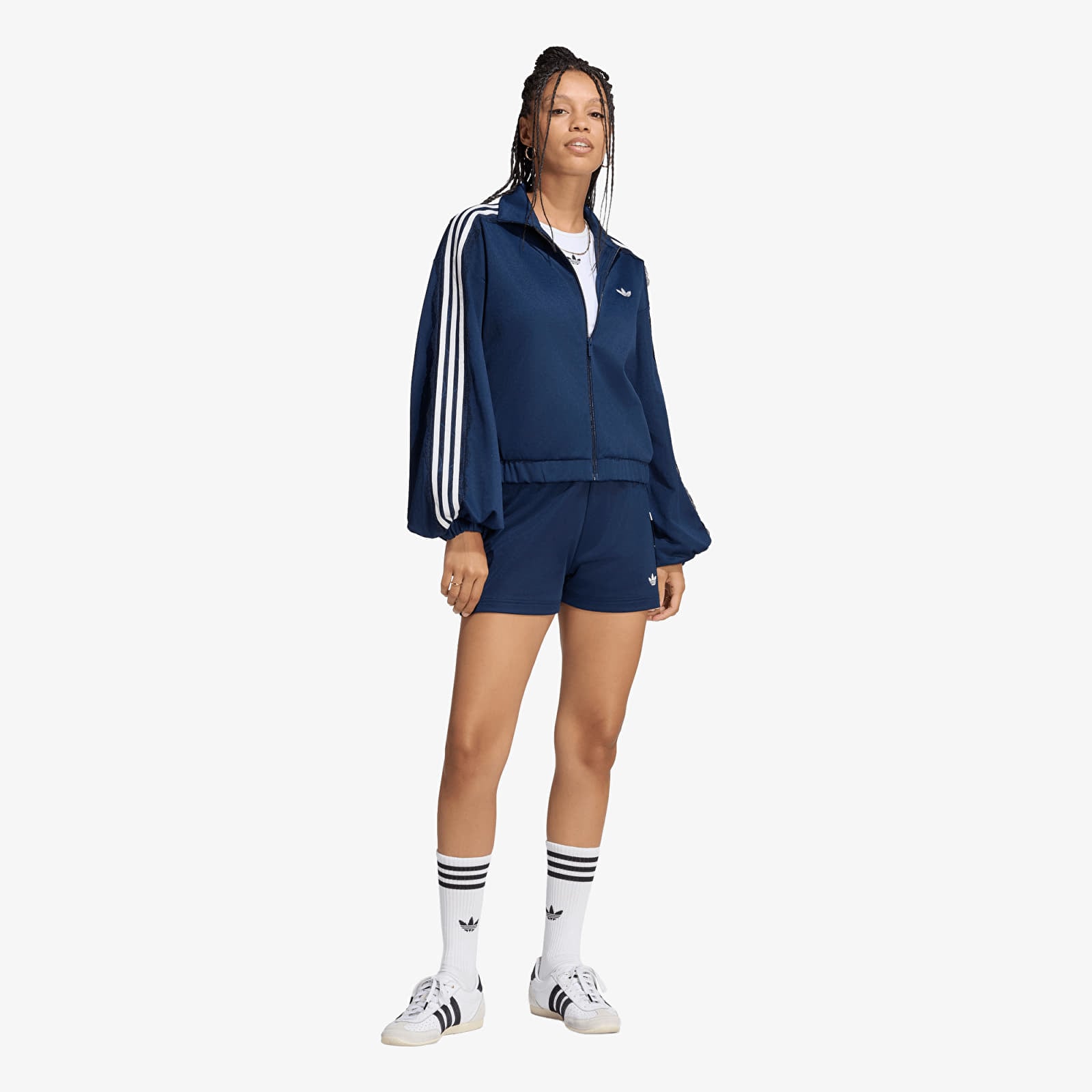 Moteriškos striukės adidas Lace Oversized Archive Track Top Collegiate Navy