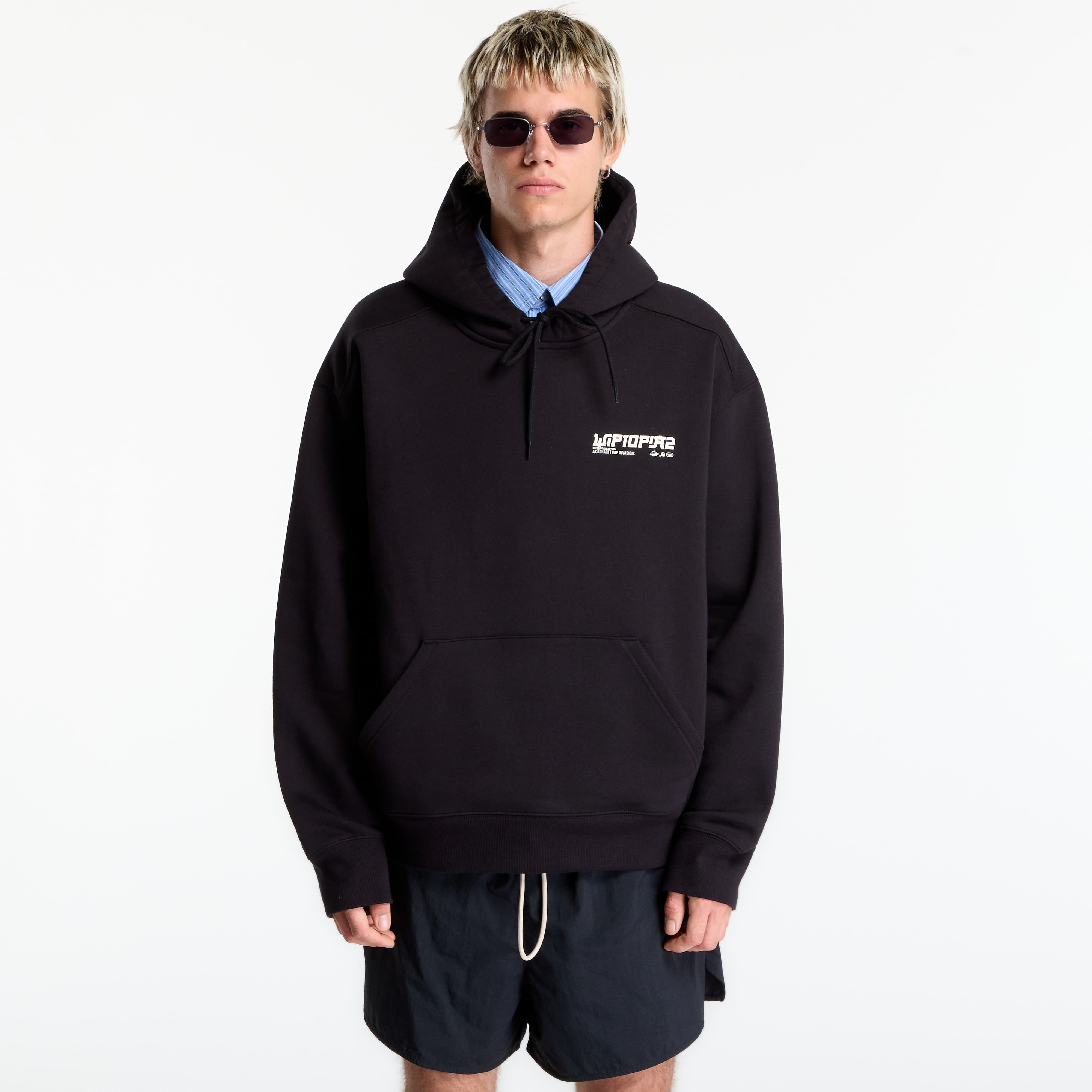 Carhartt WIP Mikina Carhartt WIP Hooded Wiptopia II Sweat Black XL