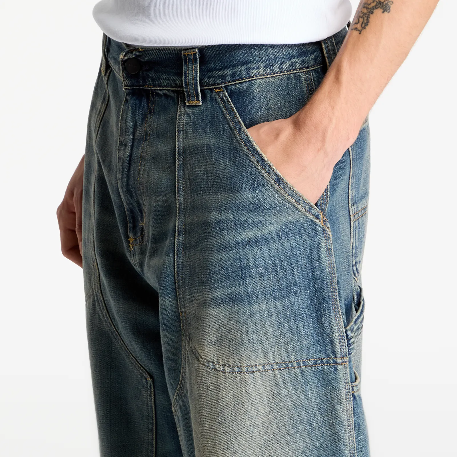 Men's jeans Carhartt WIP Oakland Pant Blue Worn Used Wash