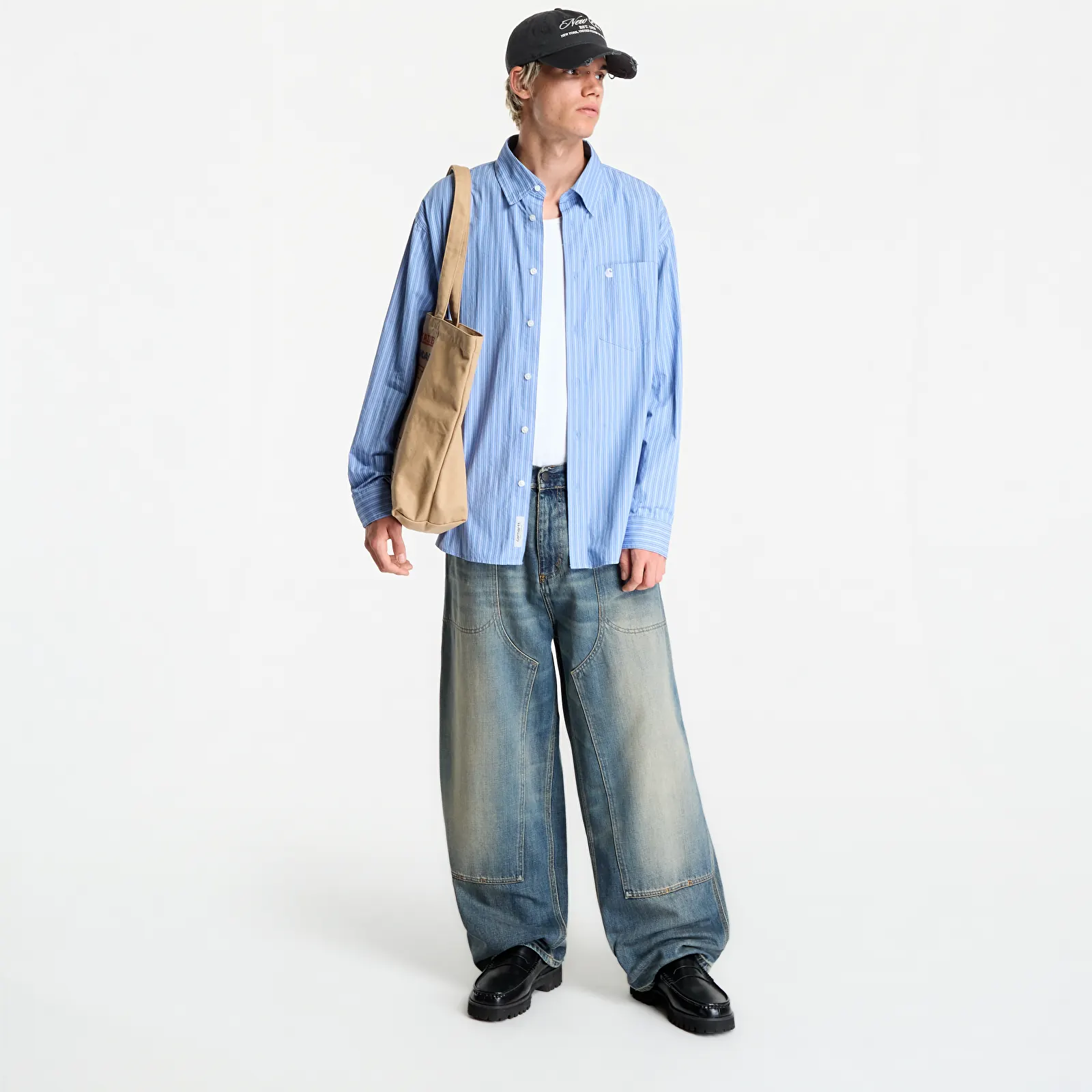 Men's jeans Carhartt WIP Oakland Pant Blue Worn Used Wash