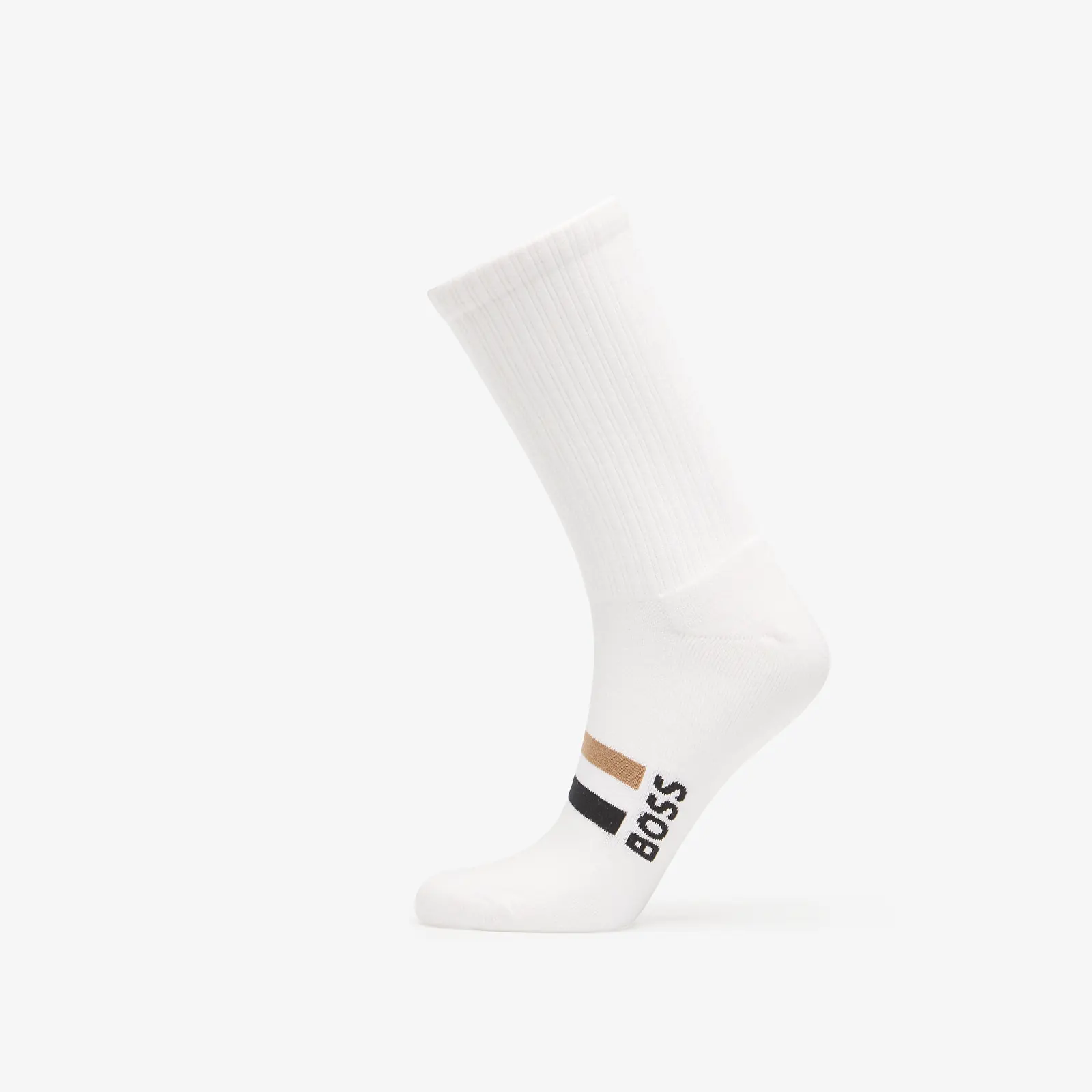 Socken für Männer Hugo Boss 3-Pack Qs Rib Iconic Vb White
